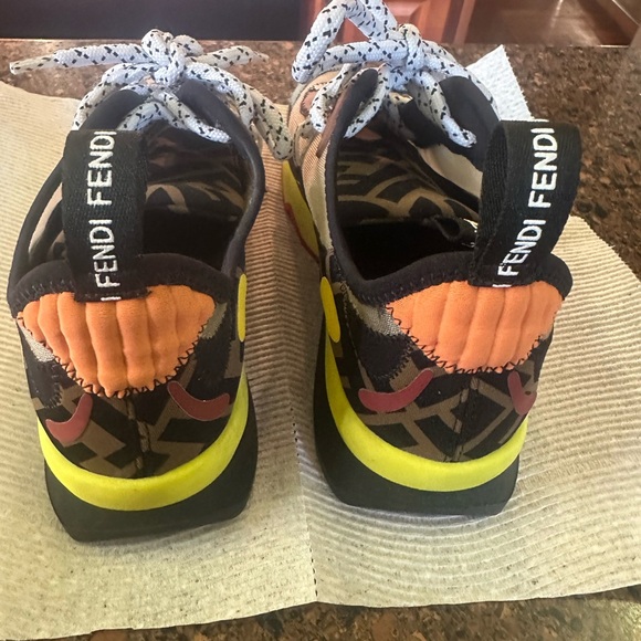 Fendi Colorful Lace-Up Sneakers - Picture 3 of 6